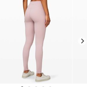 Lululemon Wunder Under High-Rise Tight 25" *Full-On Luxtreme Smoky Blush size 8